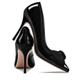 2019 High Heel Stiletto Women's Pumps Black Genuine Leather Shoes x19-c091C Ladies Women custom Dress Shoes Heels For Lady